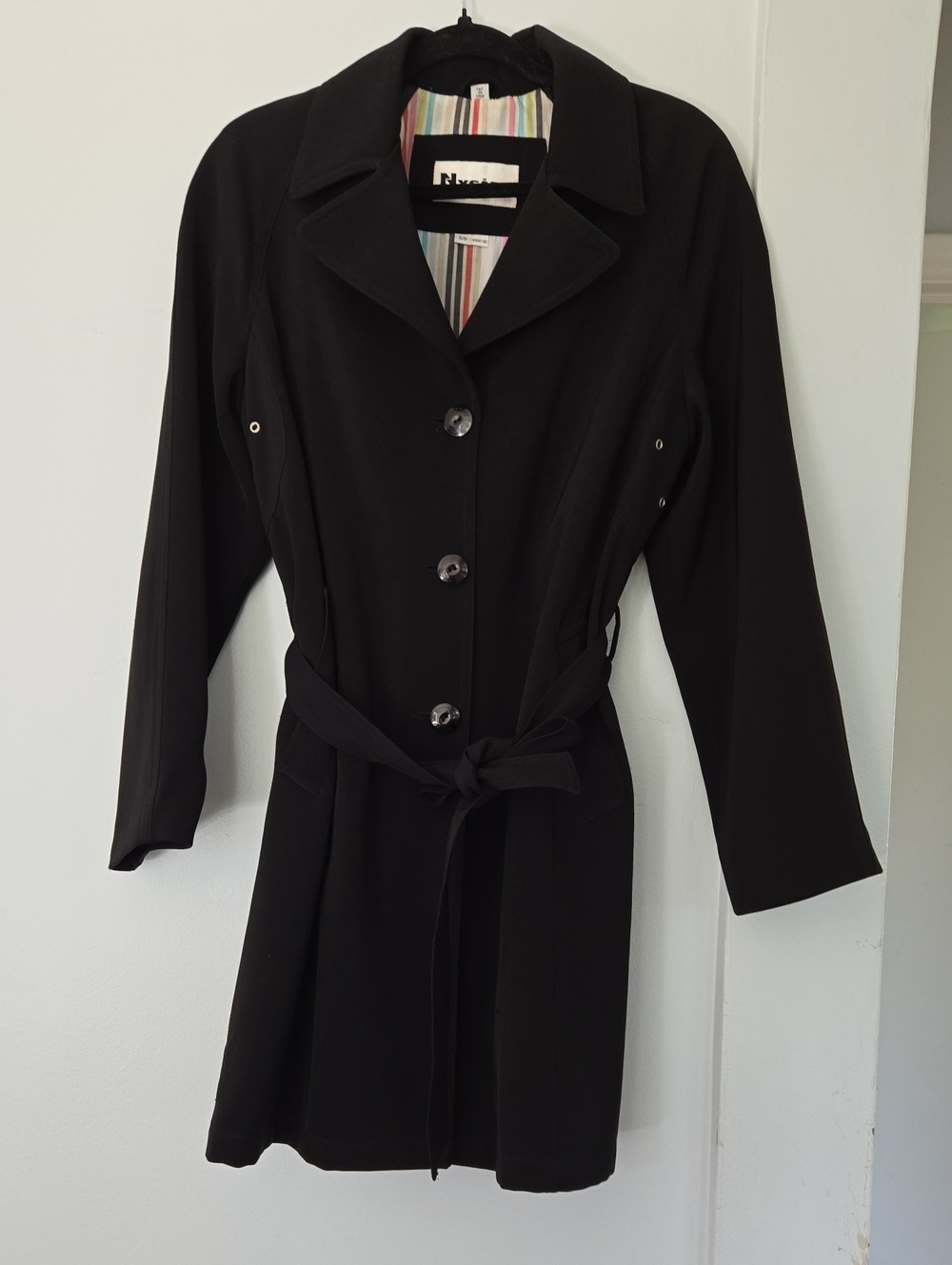 NYC Striped Lining Jacket with Black Trim